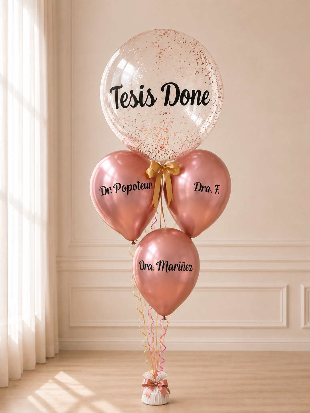 4 PERSONALIZED BALLOON BOUQUET
