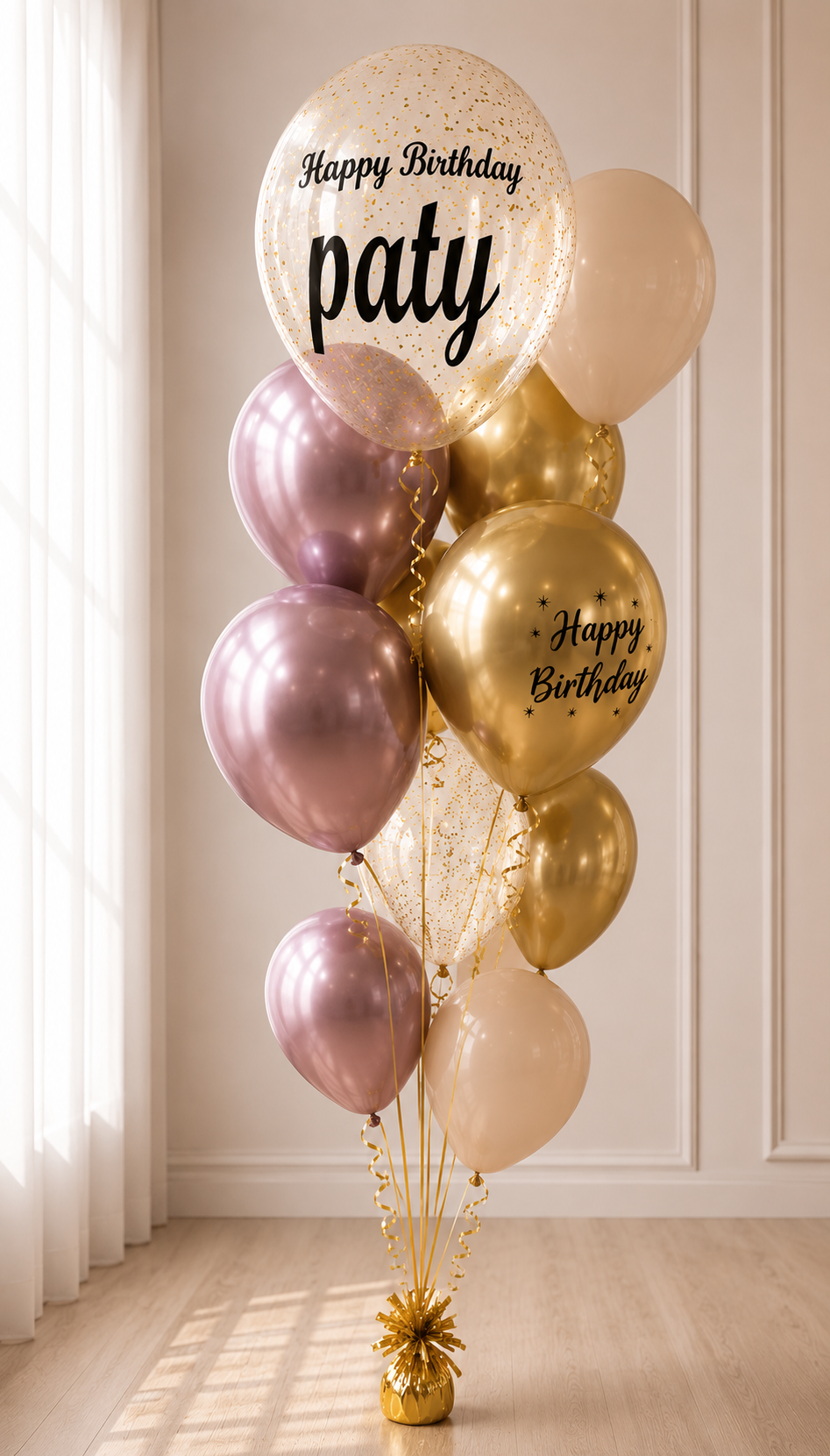 Personalized Crystal Balloon Bouquet